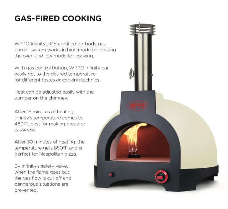 WPPO - Infinity 66 Wood / Gas Hybrid - 3 Pizza Oven