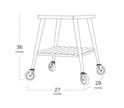 WPPO Infinity Wheeled Trolley for 50 and 66 Infinity ovens