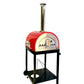 Wood Fired Pizza Oven Includes Stand, Traditional 25” add gas attachment for more versatility