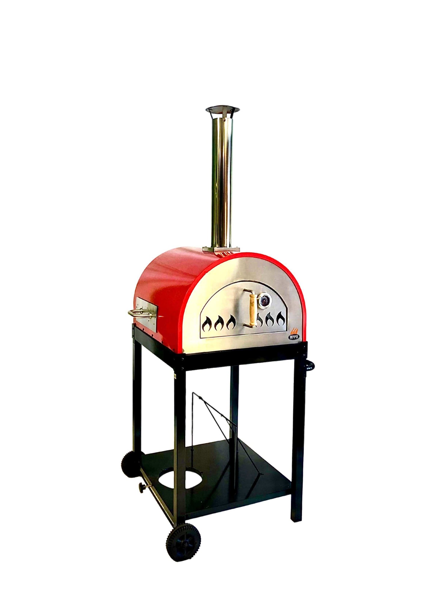 Wood Fired Pizza Oven Includes Stand, Traditional 25” add gas attachment for more versatility