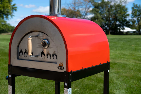 Wood Fired Pizza Oven Includes Stand, Traditional 25” add gas attachment for more versatility