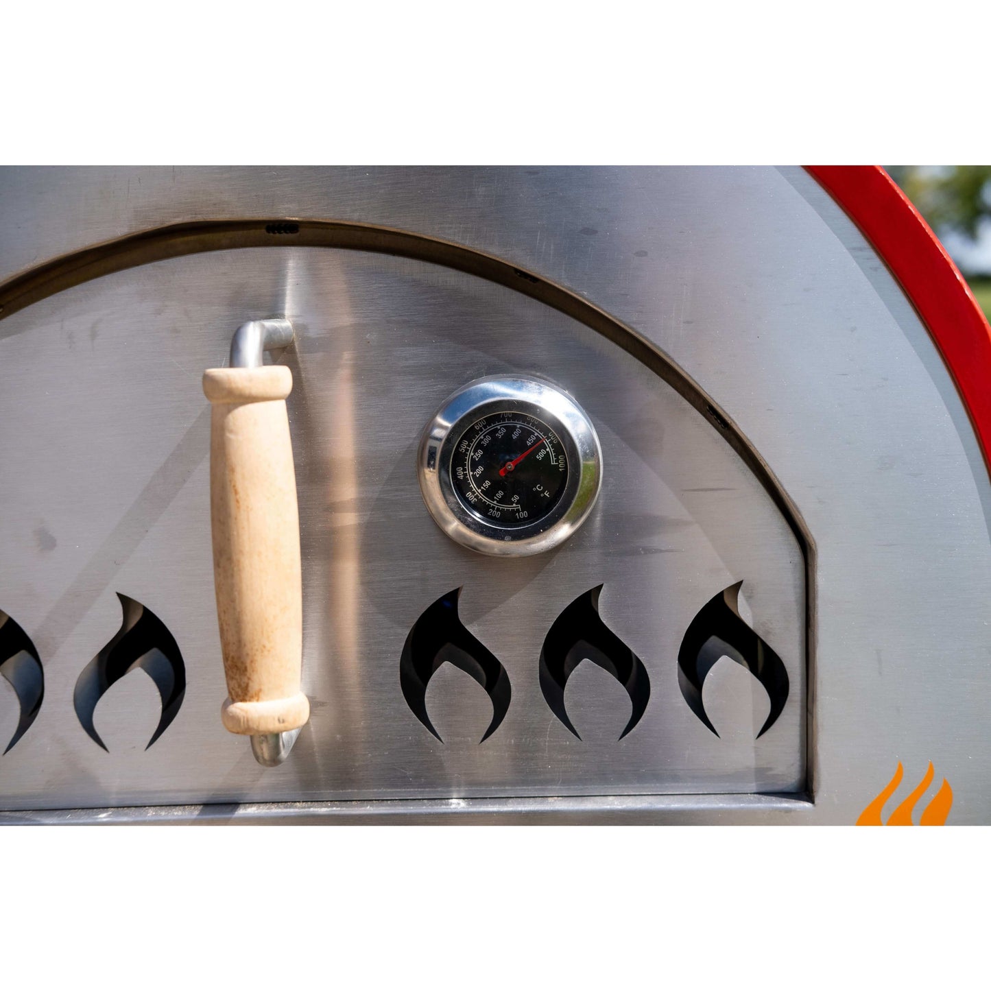 Wood Fired Pizza Oven Includes Stand, Traditional 25” add gas attachment for more versatility